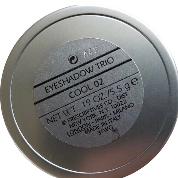 NIB PRESCRIPTIVES Eyeshadow Trio Triple Split Shadow Cool 02 RARE! - Picture 2 of 3